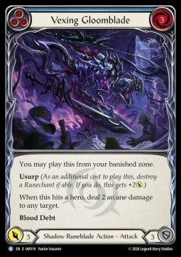 Vexing Gloomblade (Blue) (Rainbow Foil)