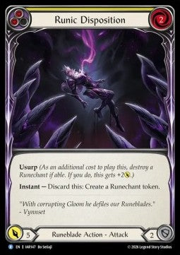 Runic Disposition (Yellow) (Regular)