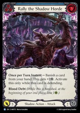 Rally the Shadow Horde (Blue) (Rainbow Foil)