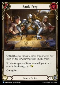 Battle Prep (Yellow) (Rainbow Foil)