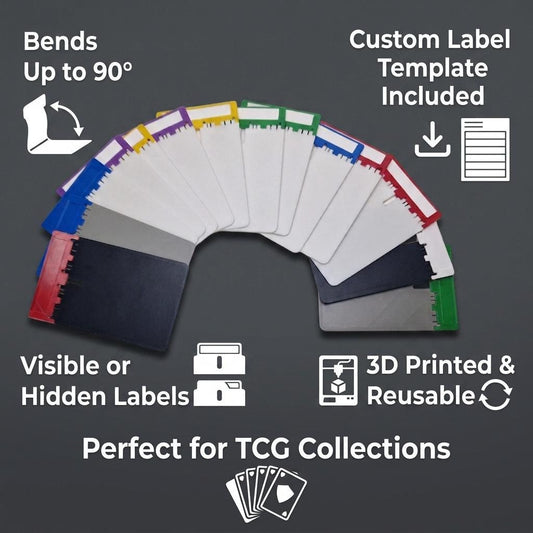 Bendable TCG Card Dividers for Dragon Shield Fortress Drawers